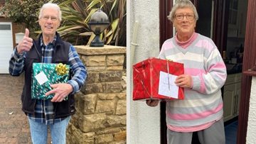 Durham care home gift Christmas hampers to local community